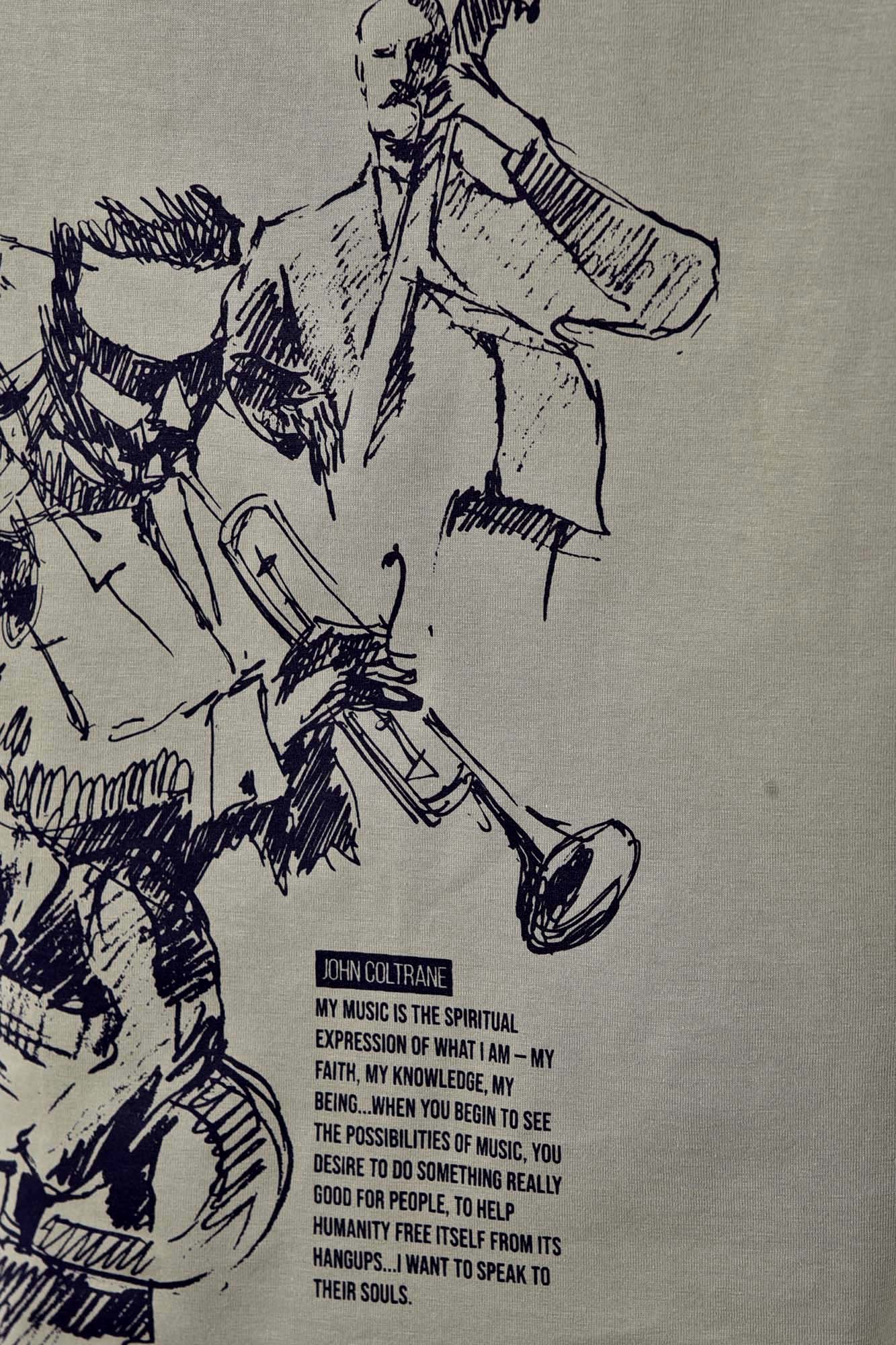 تیشرت آستین کوتاه چاپی مردانه