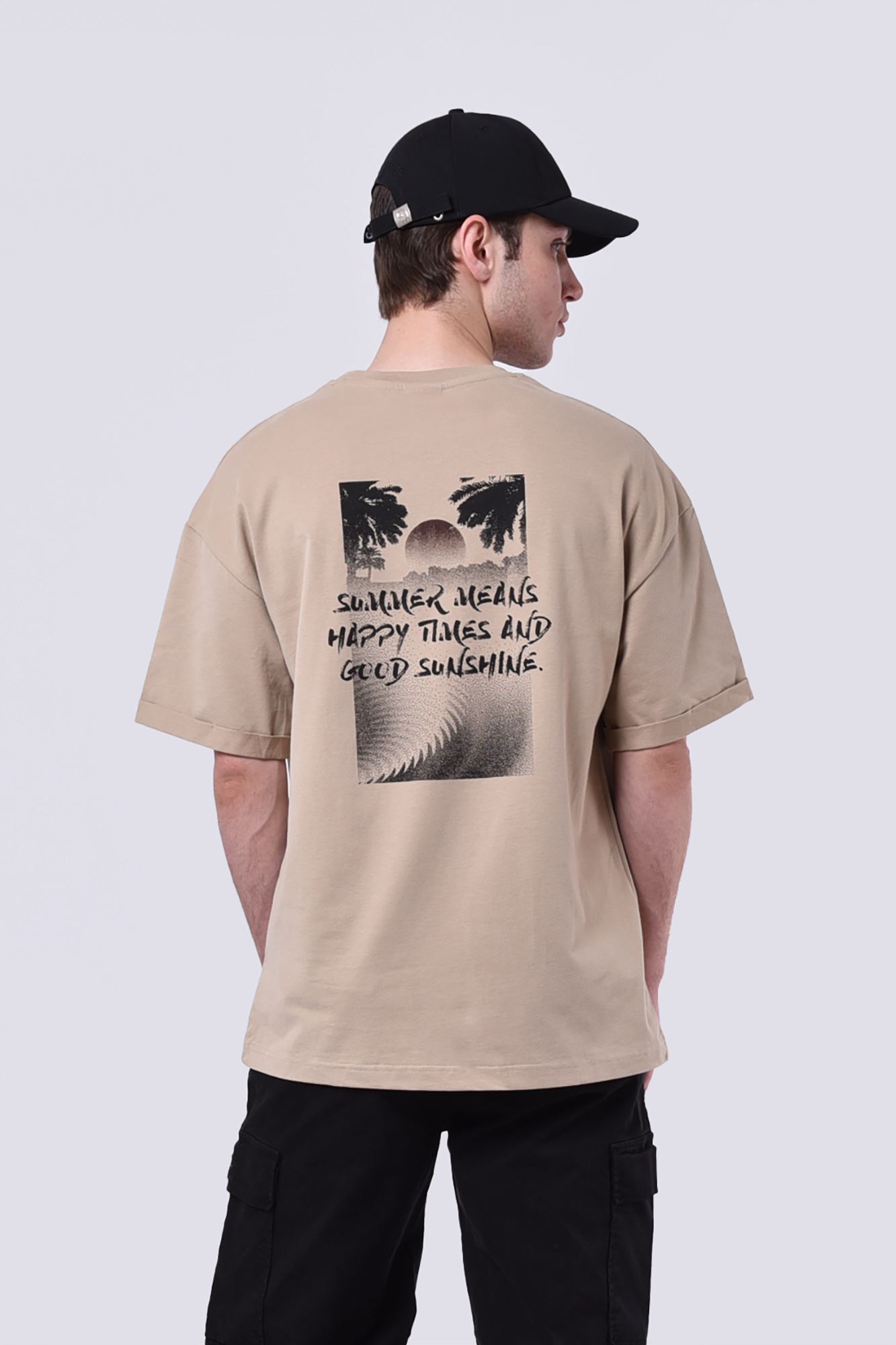 تیشرت آستین کوتاه چاپی مردانه