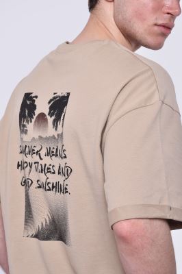 تیشرت آستین کوتاه چاپی مردانه