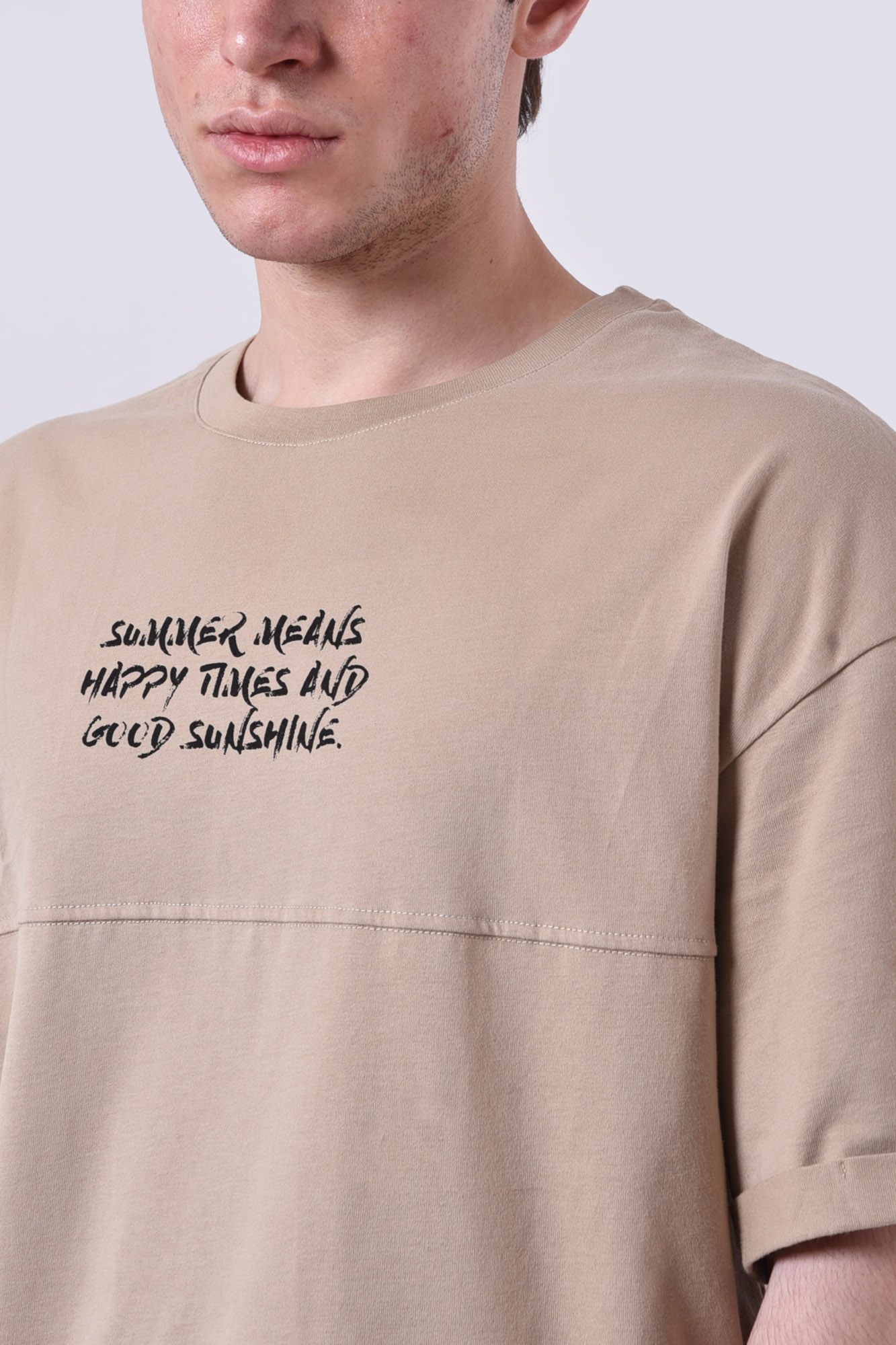 تیشرت آستین کوتاه چاپی مردانه