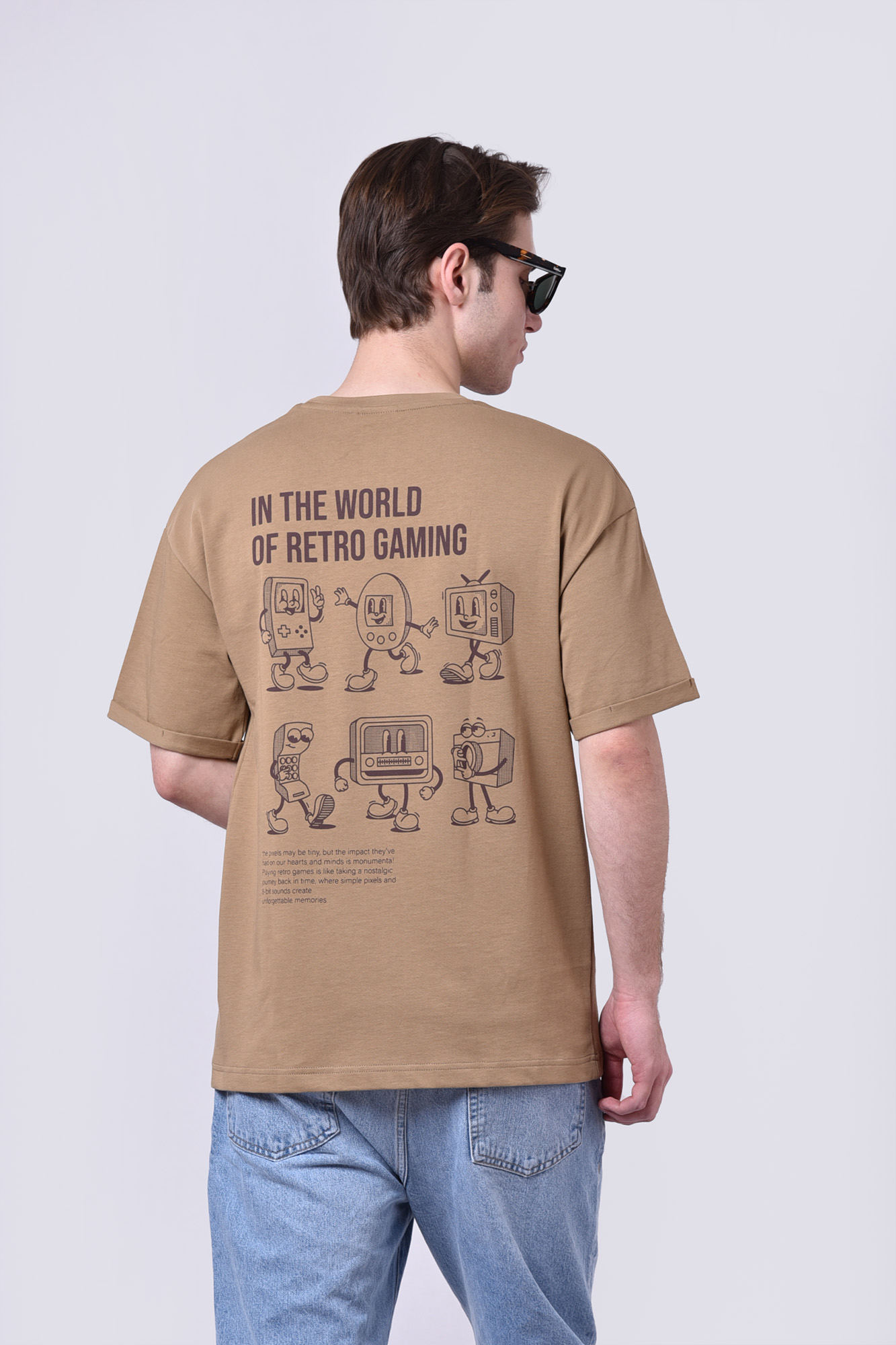 تیشرت آستین کوتاه چاپی مردانه