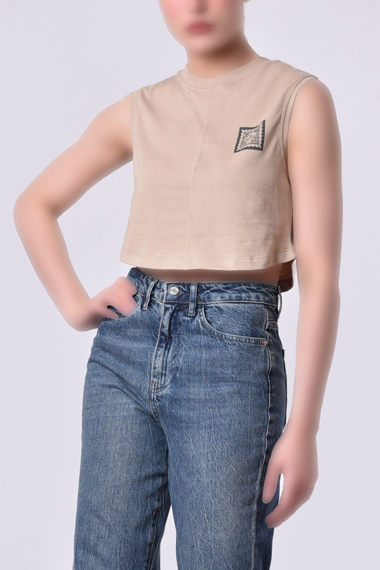 تاپ تیشرتی چاپی زنانه