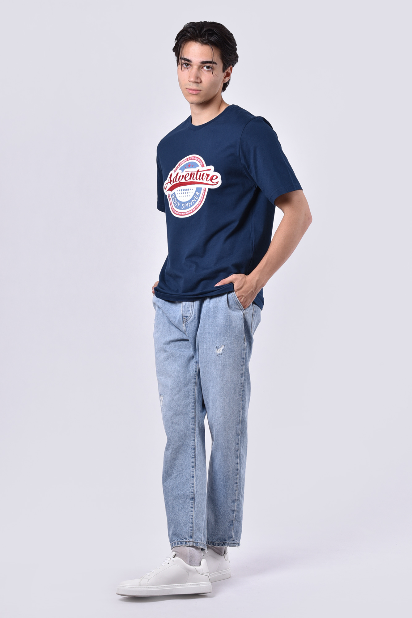 تیشرت آستین کوتاه چاپی مردانه