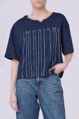 تیشرت آستین کوتاه گلدوزی زنانه