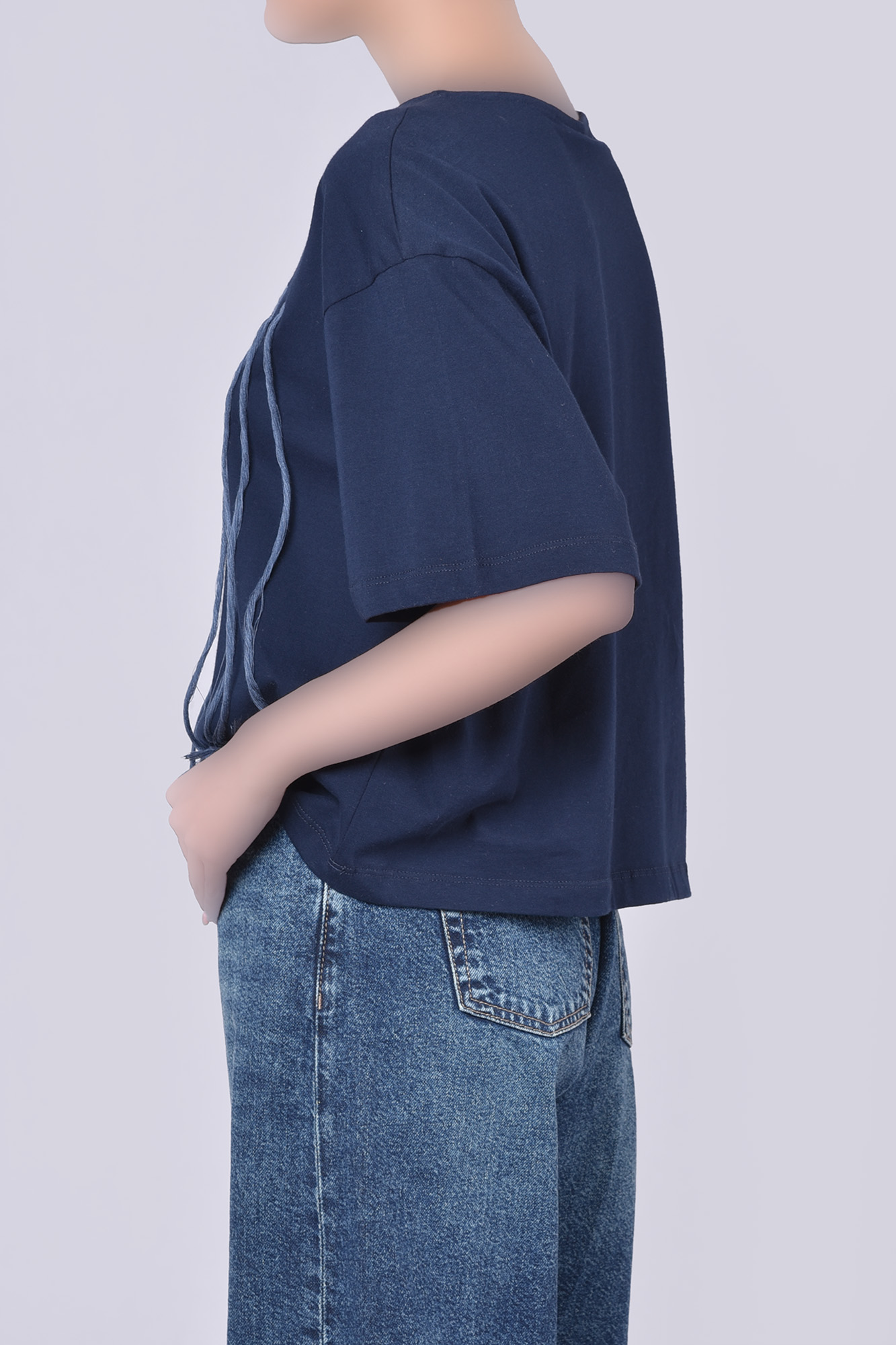 تیشرت آستین کوتاه گلدوزی زنانه