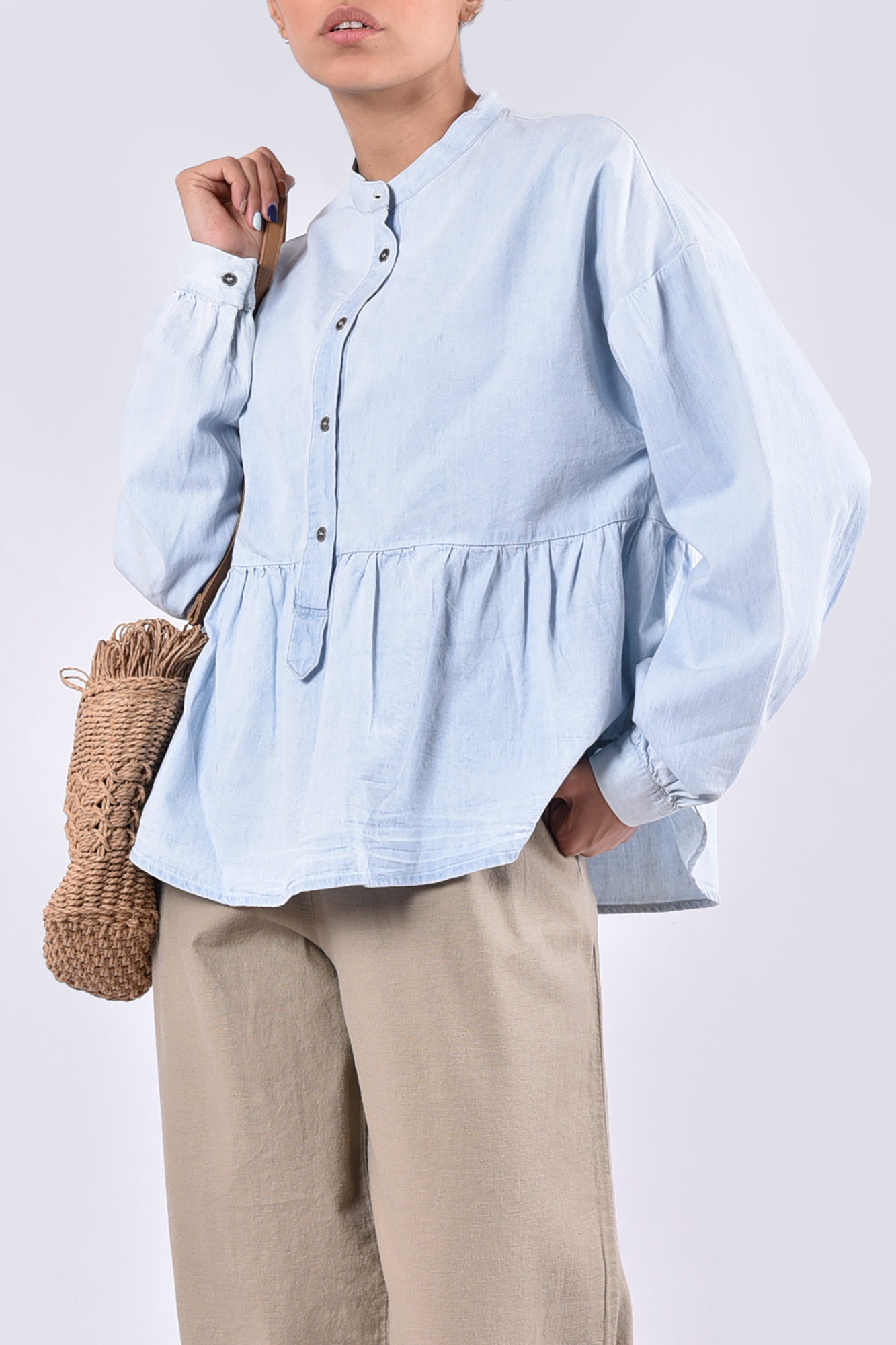 بلوز آستین بلند ساده زنانه