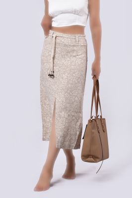 دامن بلند طرحدار زنانه