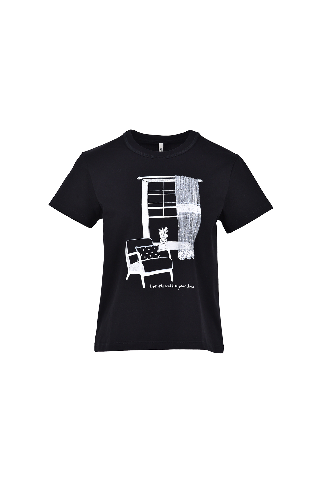 تیشرت آستین کوتاه چاپی زنانه