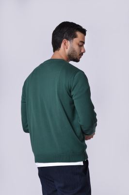 بافت یقه گرد ساده