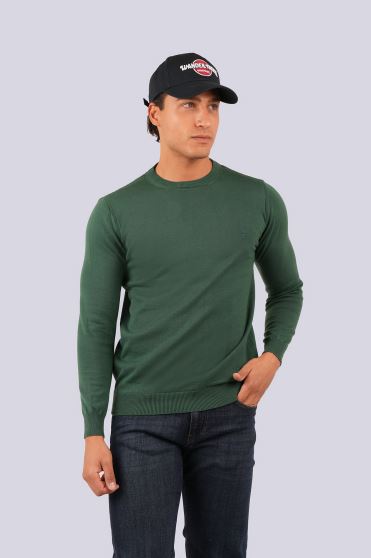 بافت یقه گرد ساده