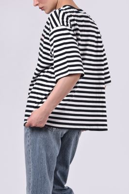 تیشرت آستین کوتاه راه راه زنانه