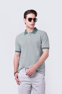 پولوشرت آستین کوتاه راه راه مردانه