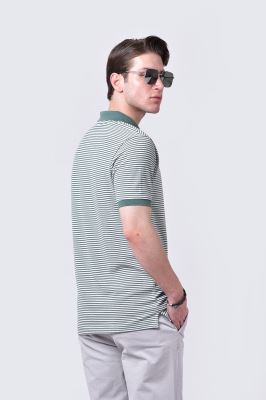 پولوشرت آستین کوتاه راه راه مردانه