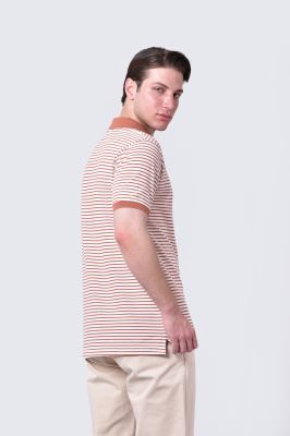 پولوشرت آستین کوتاه راه راه مردانه