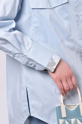 شومیز آستین بلند چاپی زنانه