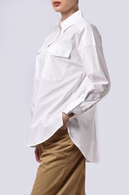 شومیز آستین بلند چاپی زنانه