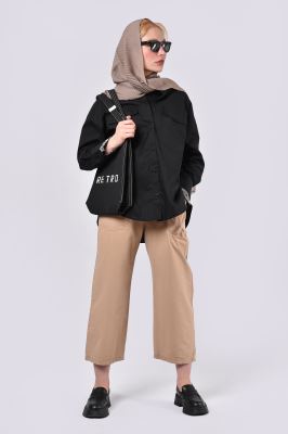 شومیز آستین بلند چاپی زنانه