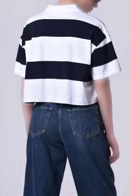 پولوشرت آستین کوتاه چاپی زنانه