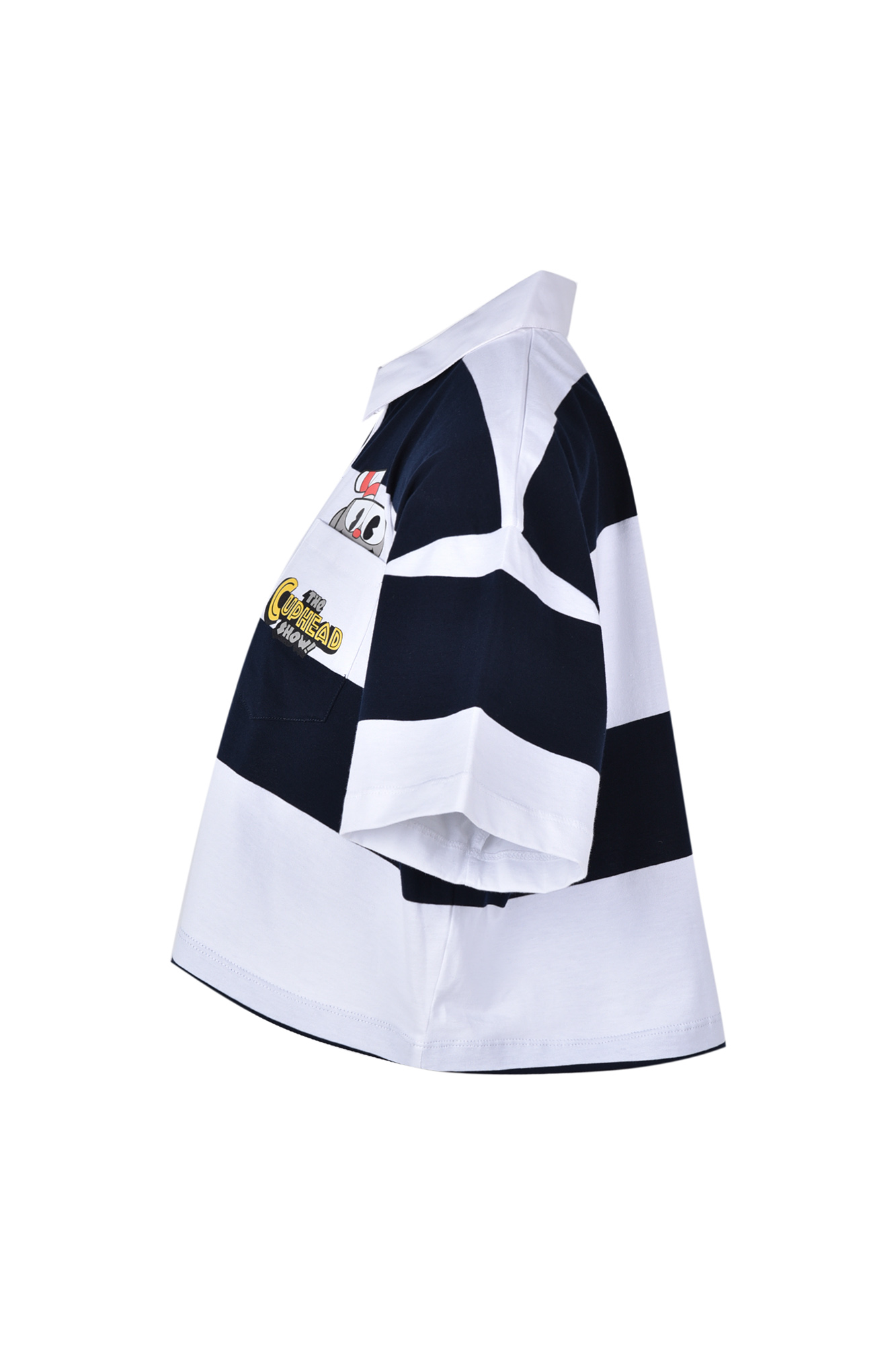 پولوشرت آستین کوتاه چاپی زنانه