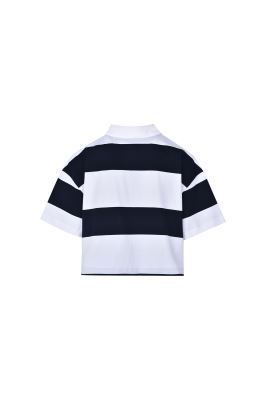 پولوشرت آستین کوتاه چاپی زنانه