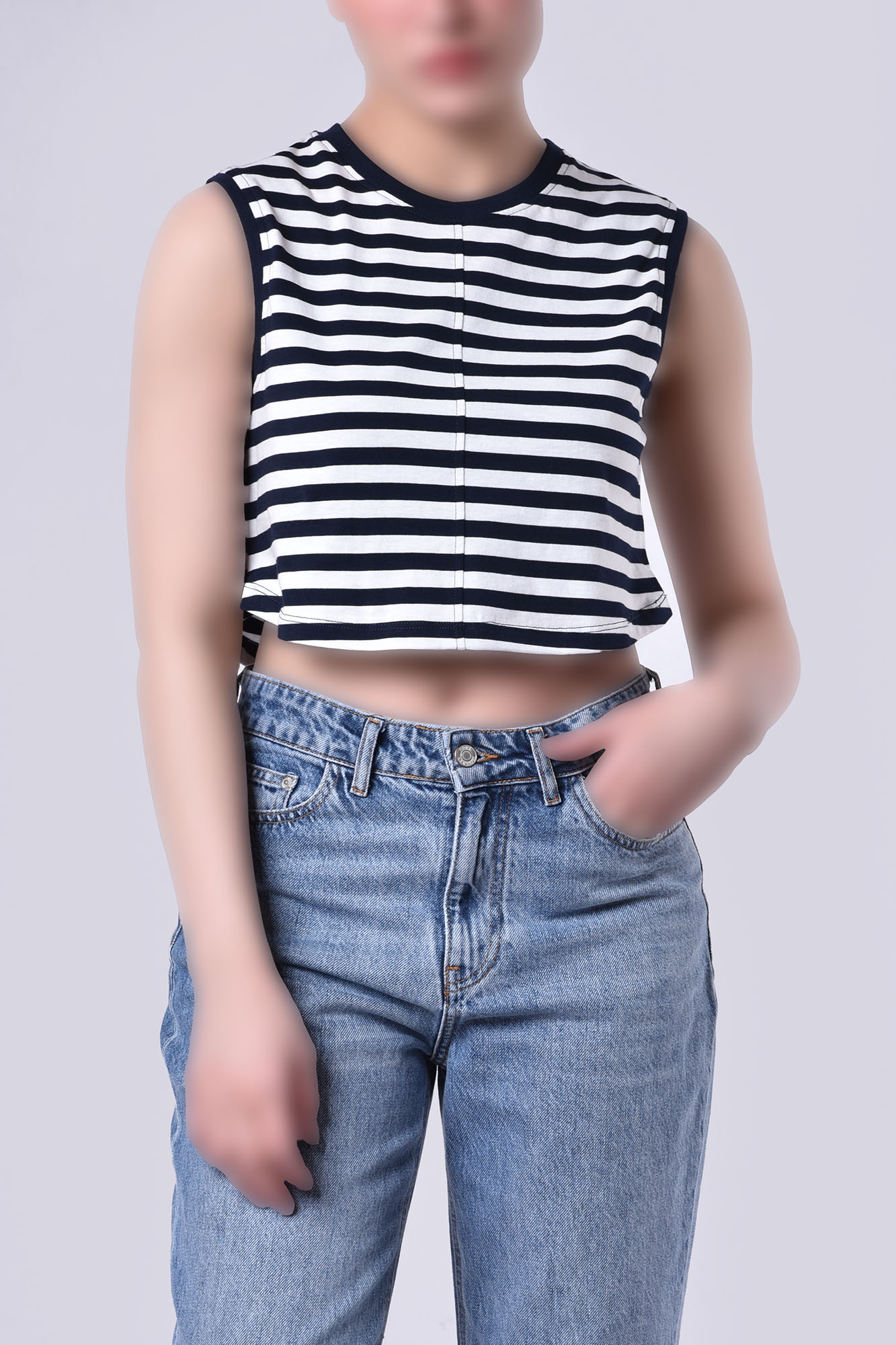 تاپ تیشرتی راه راه زنانه