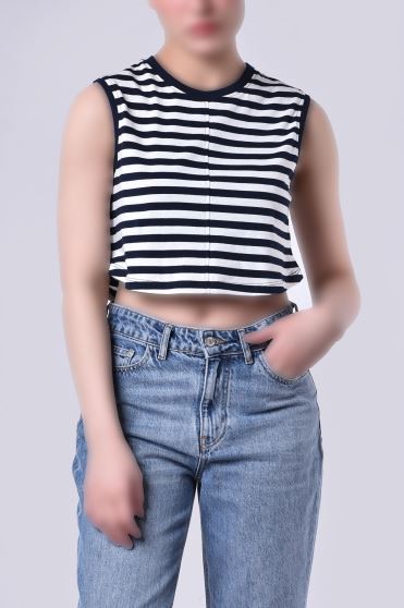 تاپ تیشرتی راه راه زنانه