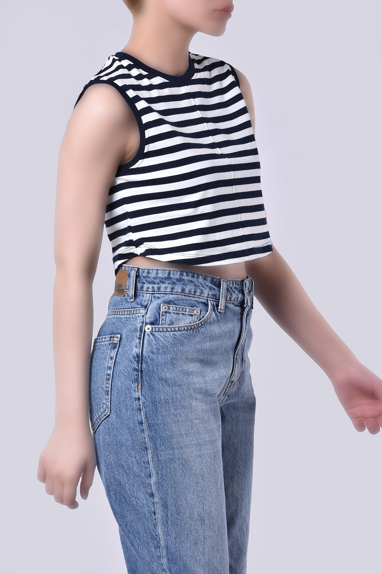 تاپ تیشرتی راه راه زنانه