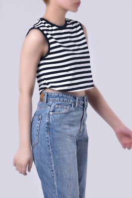 تاپ تیشرتی راه راه زنانه