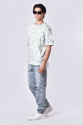 تیشرت آستین کوتاه طرحدار مردانه