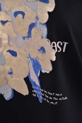 تیشرت آستین کوتاه چاپی زنانه