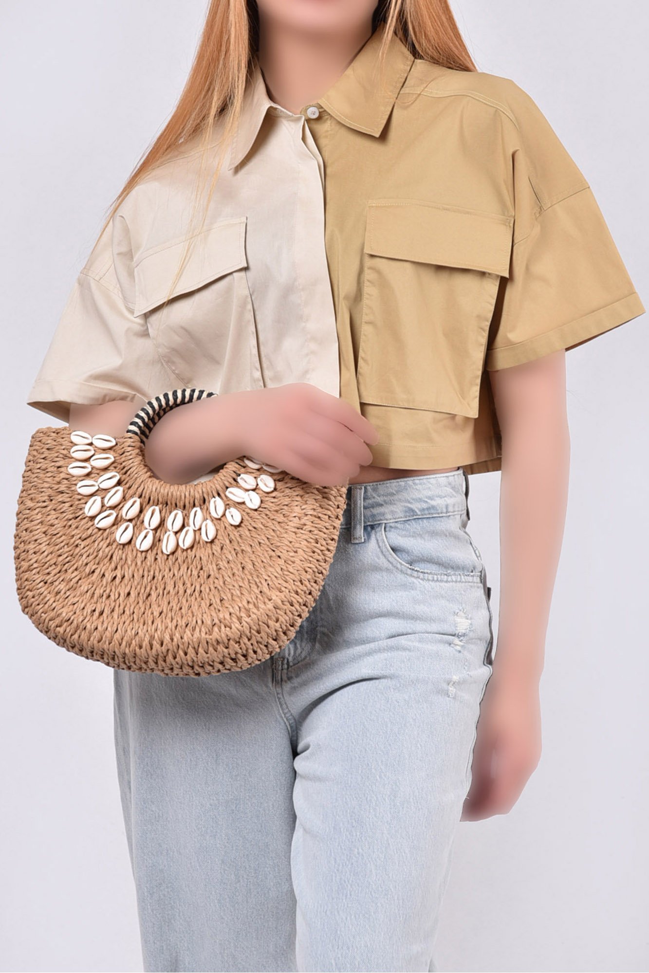 شومیز آستین کوتاه ساده زنانه