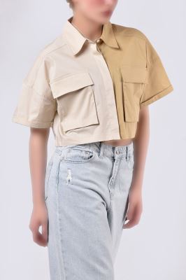 شومیز آستین کوتاه ساده زنانه