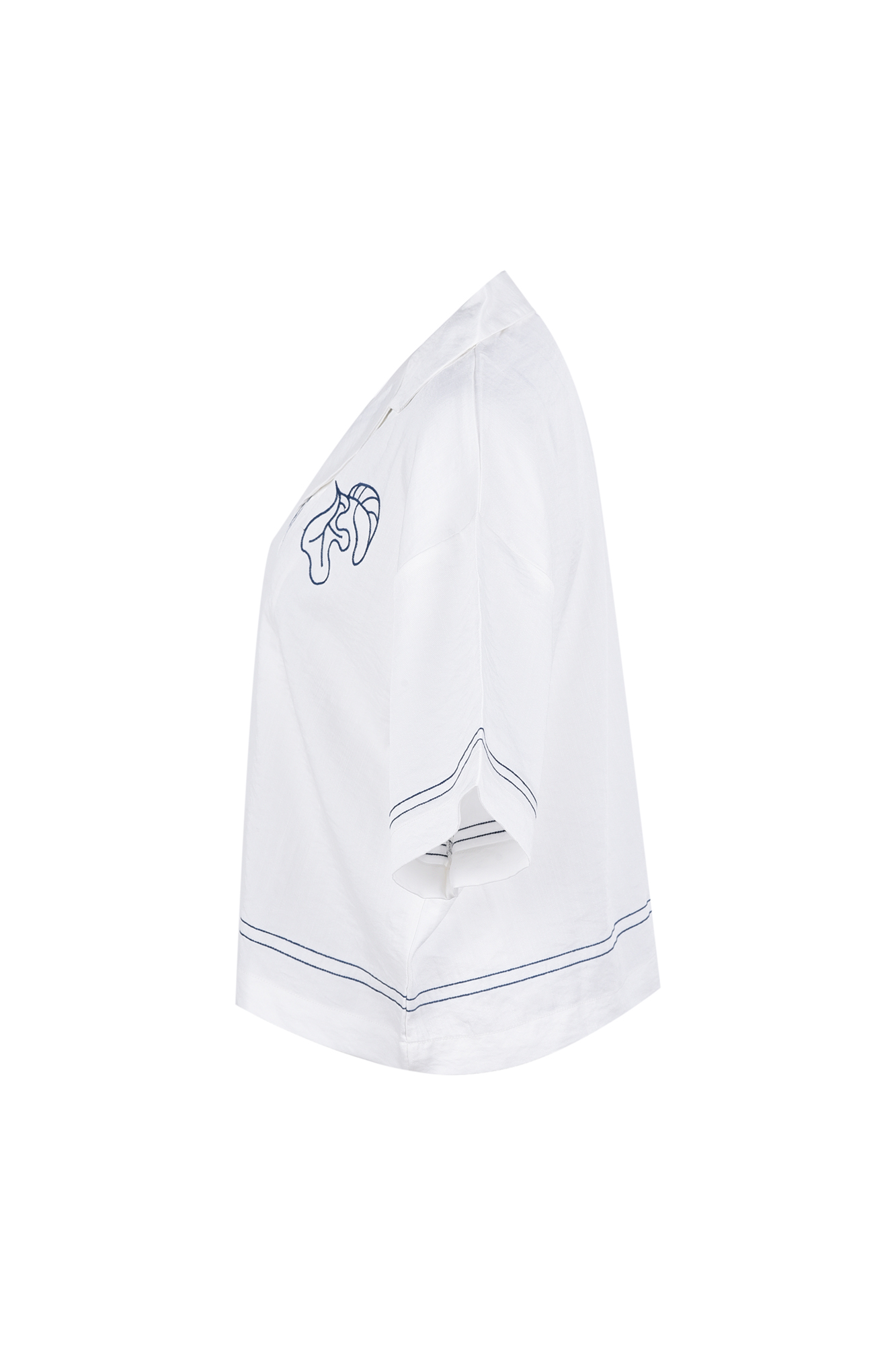 شومیز آستین کوتاه گلدوزی زنانه