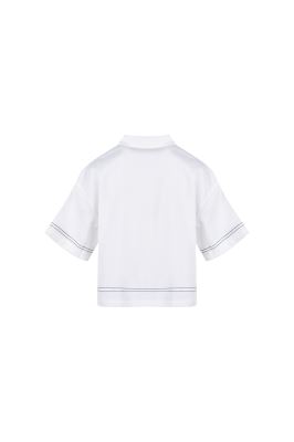 شومیز آستین کوتاه گلدوزی زنانه