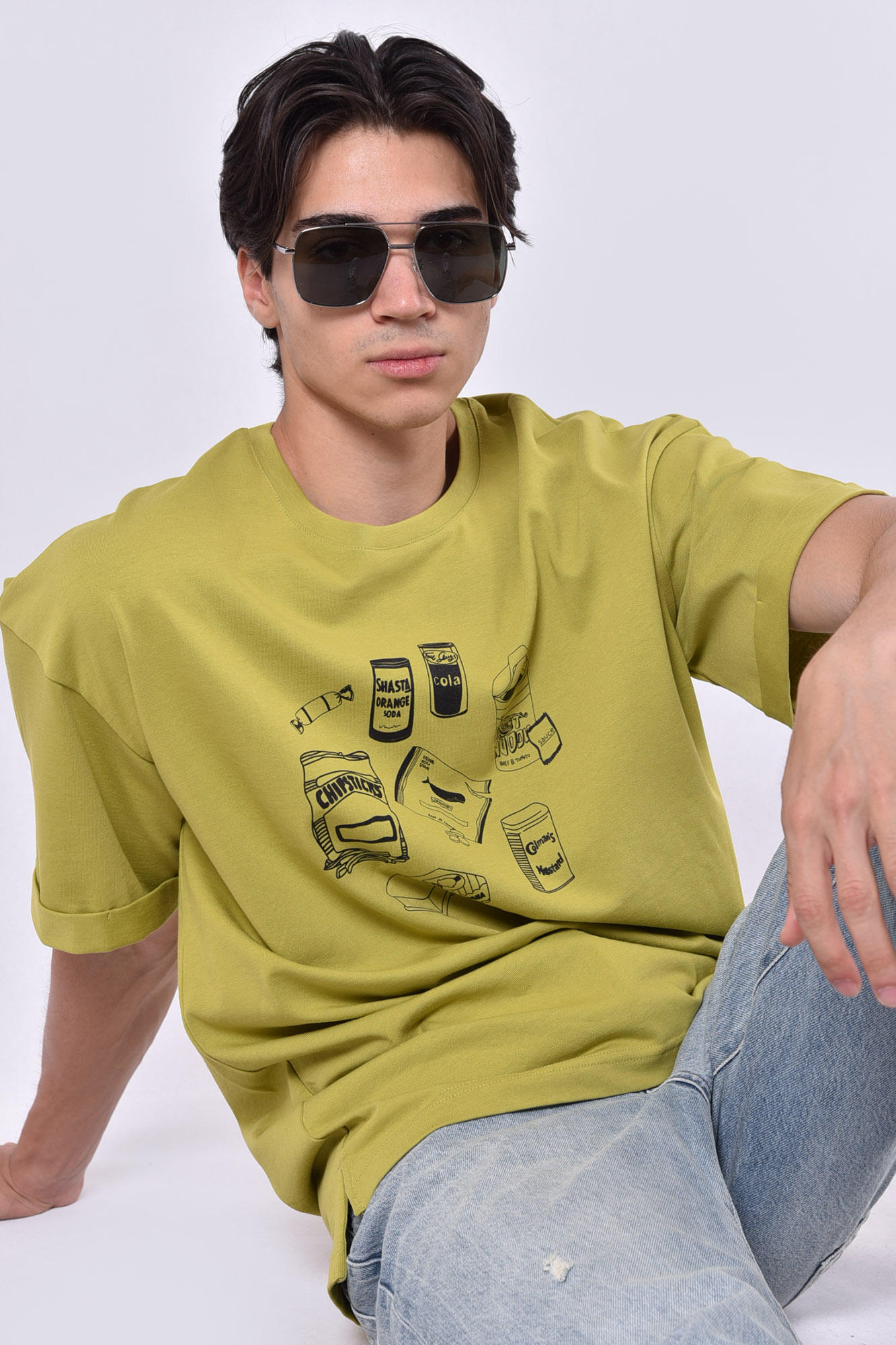 تیشرت آستین کوتاه چاپی مردانه