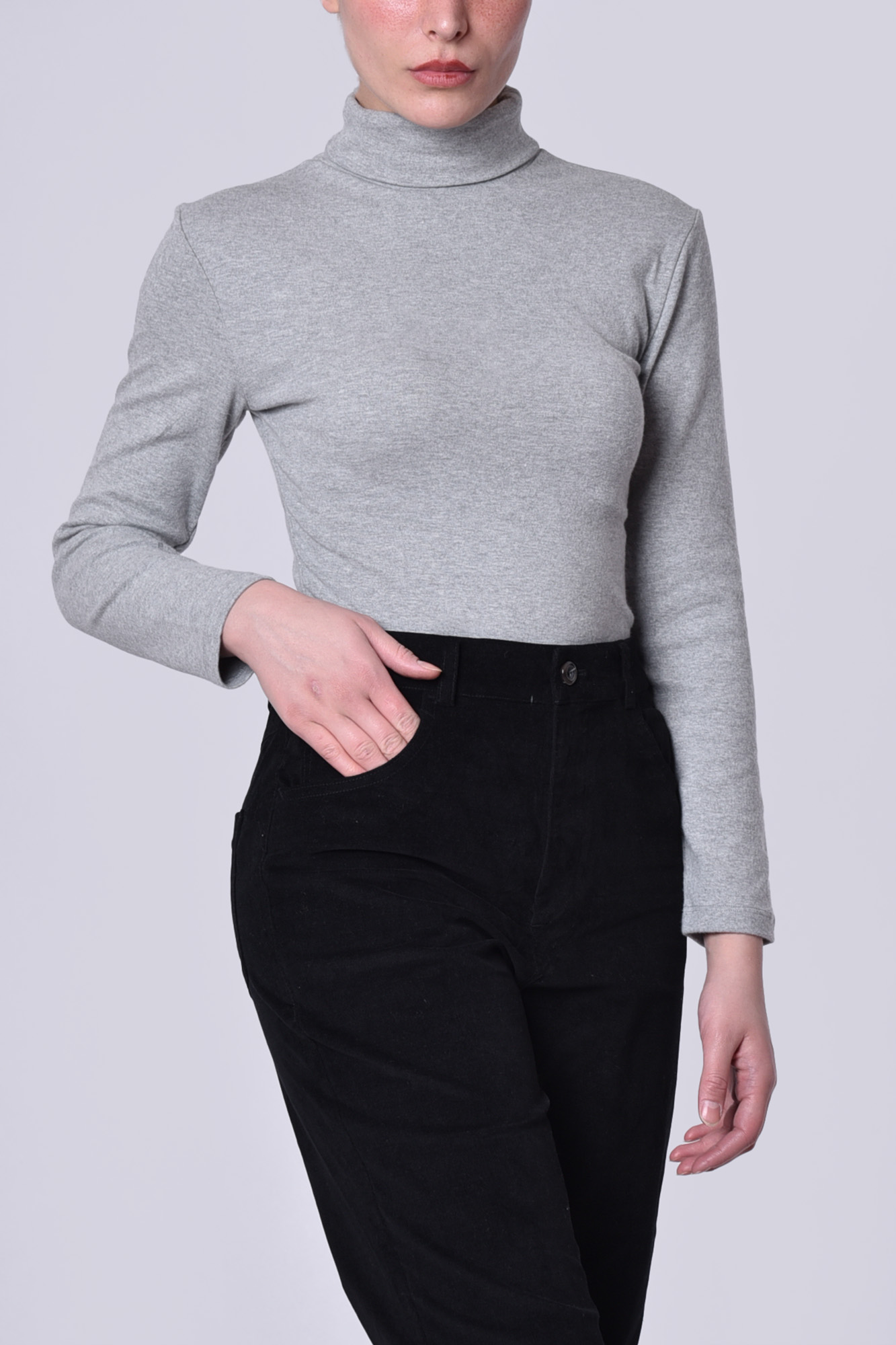 تیشرت آستین بلند ساده زنانه