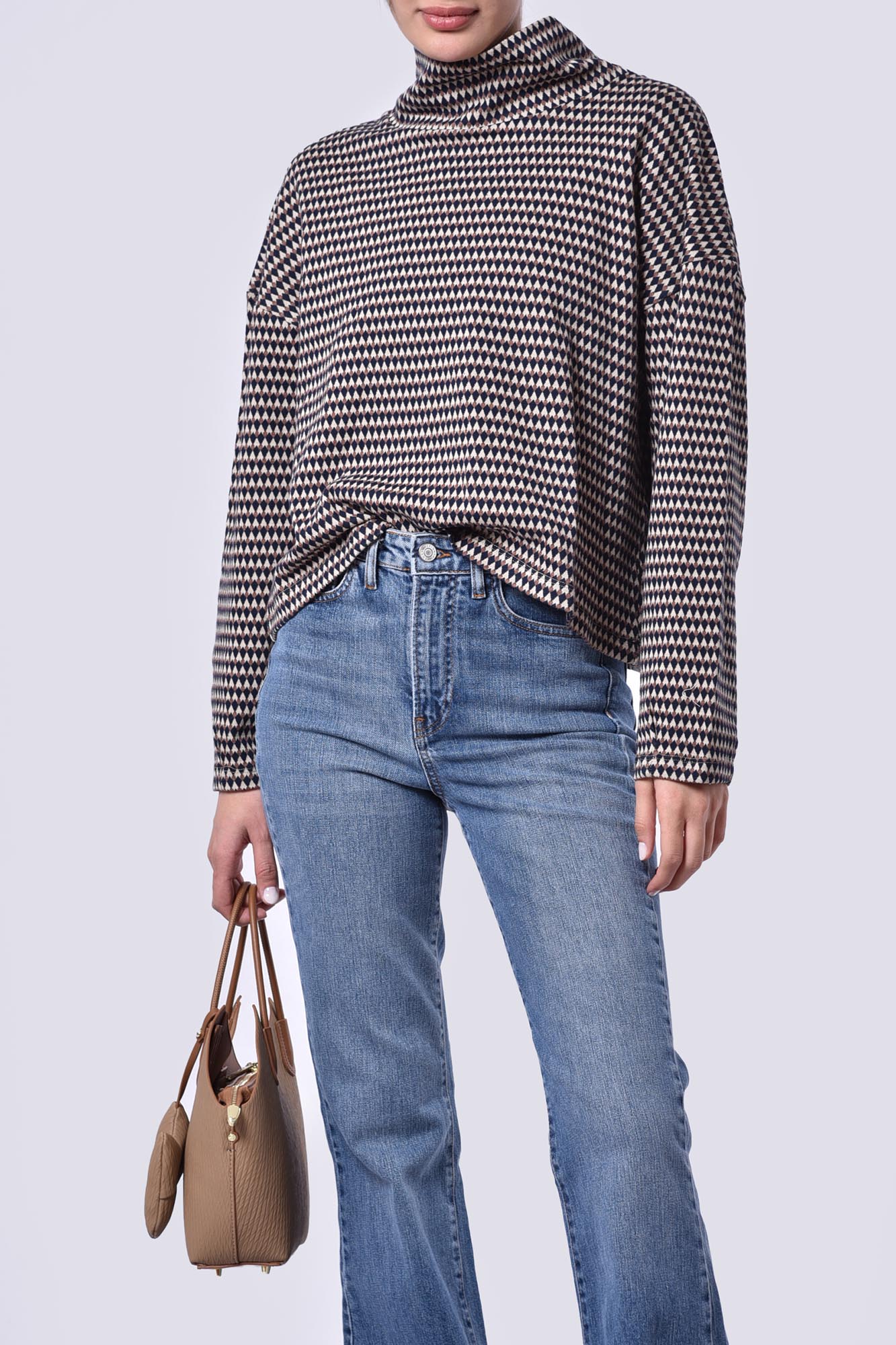 بلوز آستین بلند طرحدار زنانه