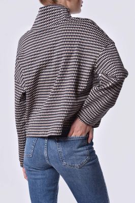 بلوز آستین بلند طرحدار زنانه