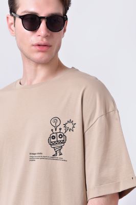 تیشرت آستین کوتاه چاپی مردانه