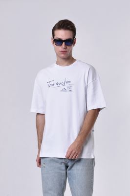 تیشرت آستین کوتاه چاپی مردانه