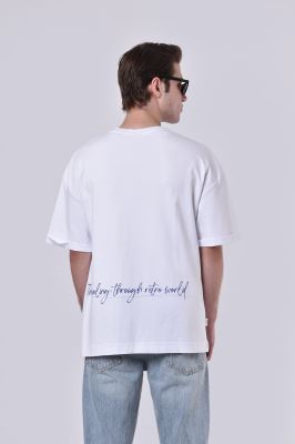 تیشرت آستین کوتاه چاپی مردانه