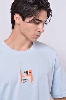 تیشرت آستین کوتاه چاپی مردانه