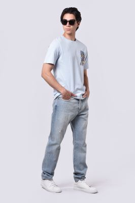 تیشرت آستین کوتاه چاپی مردانه