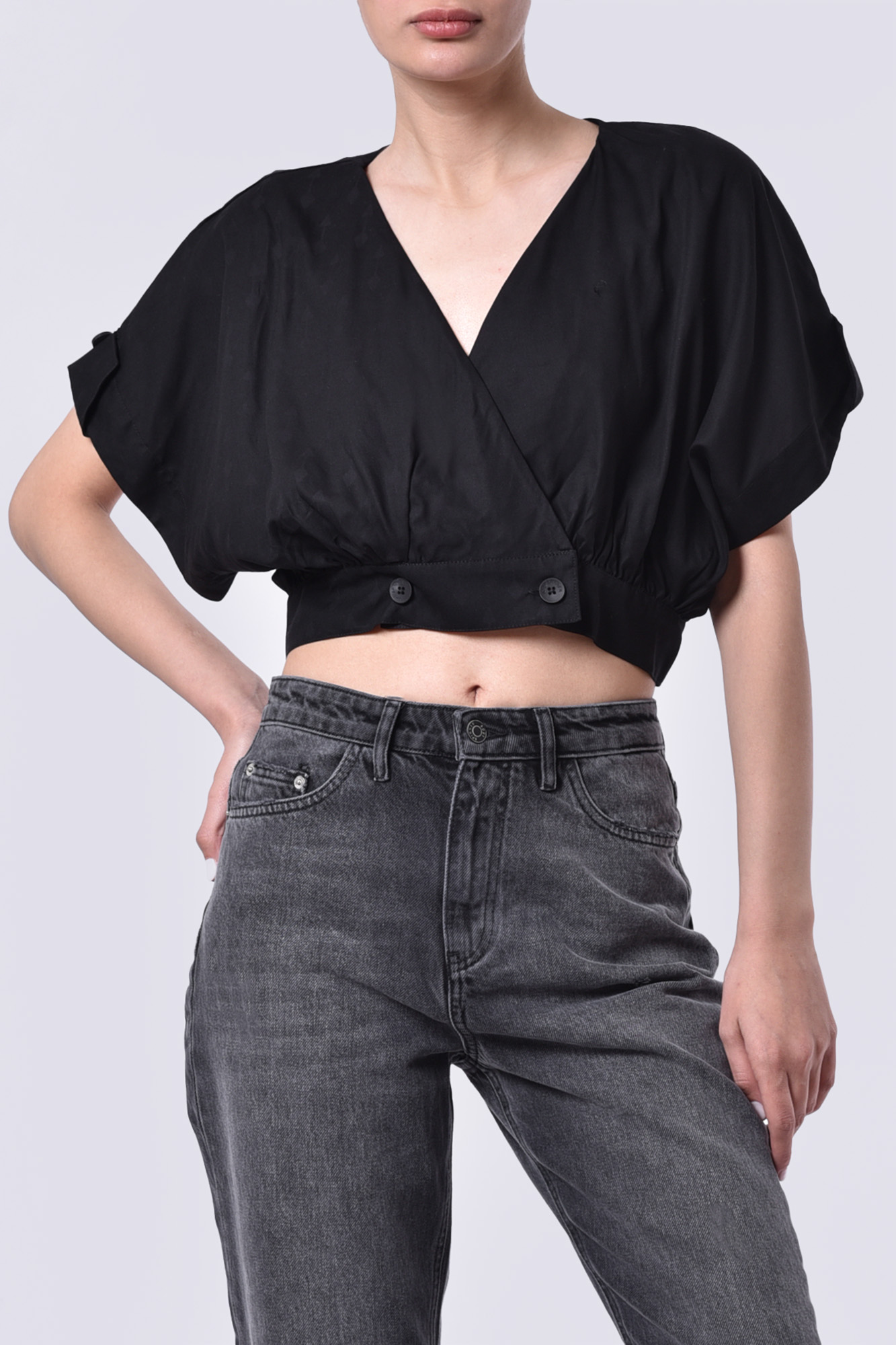 بلوز آستین کوتاه ساده زنانه