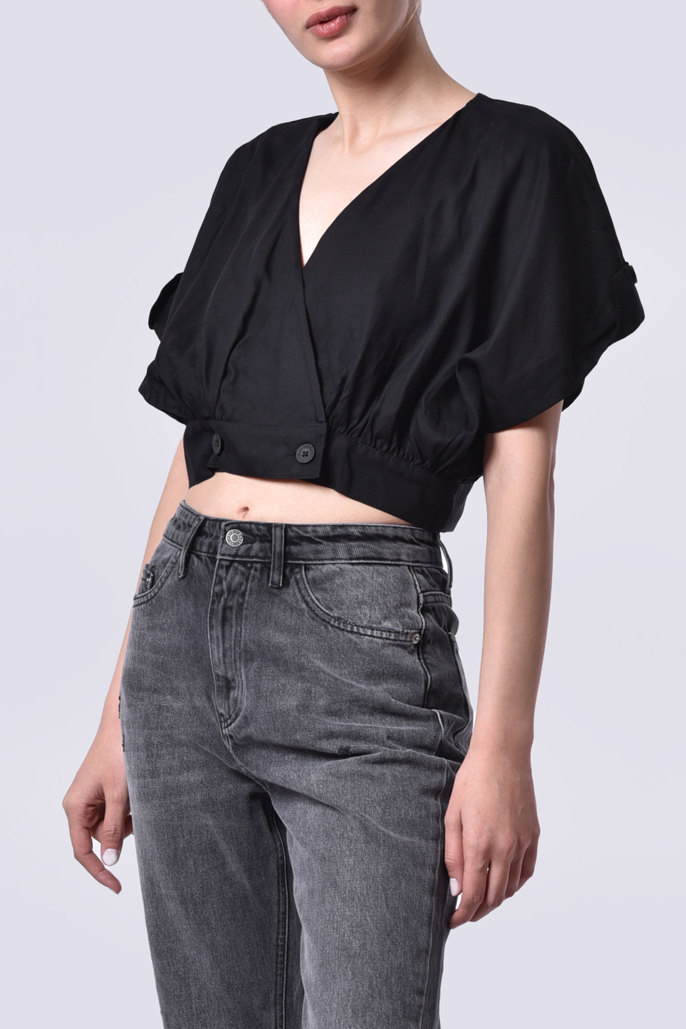 بلوز آستین کوتاه ساده زنانه