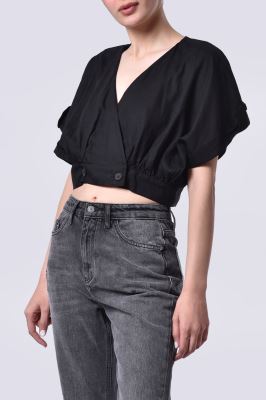 بلوز آستین کوتاه ساده زنانه