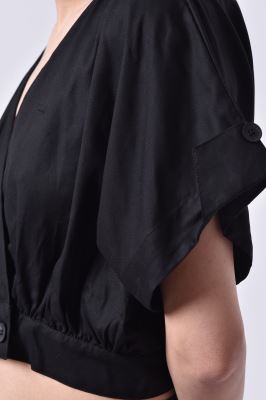 بلوز آستین کوتاه ساده زنانه