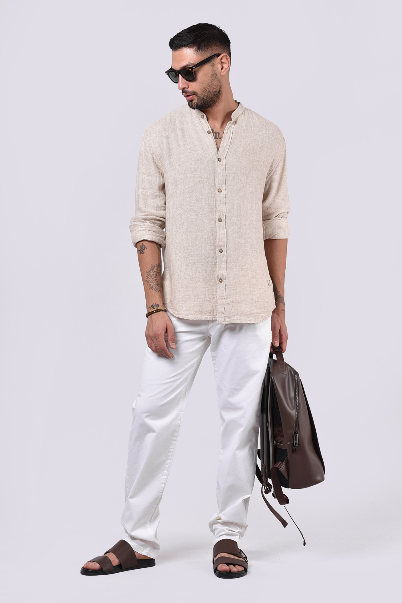 شلوار کتان ساده مردانه