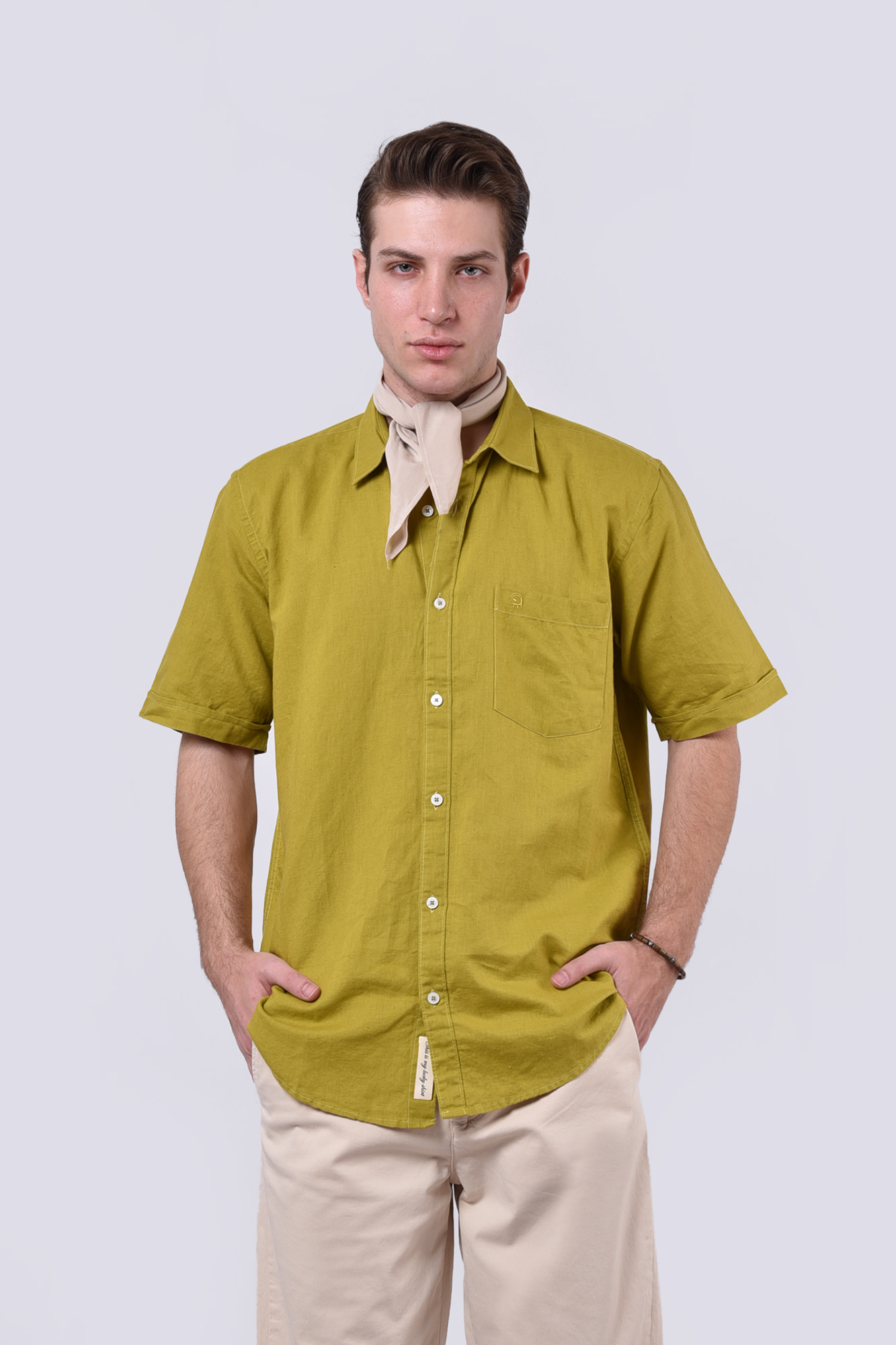 پیراهن آستین کوتاه یقه دار