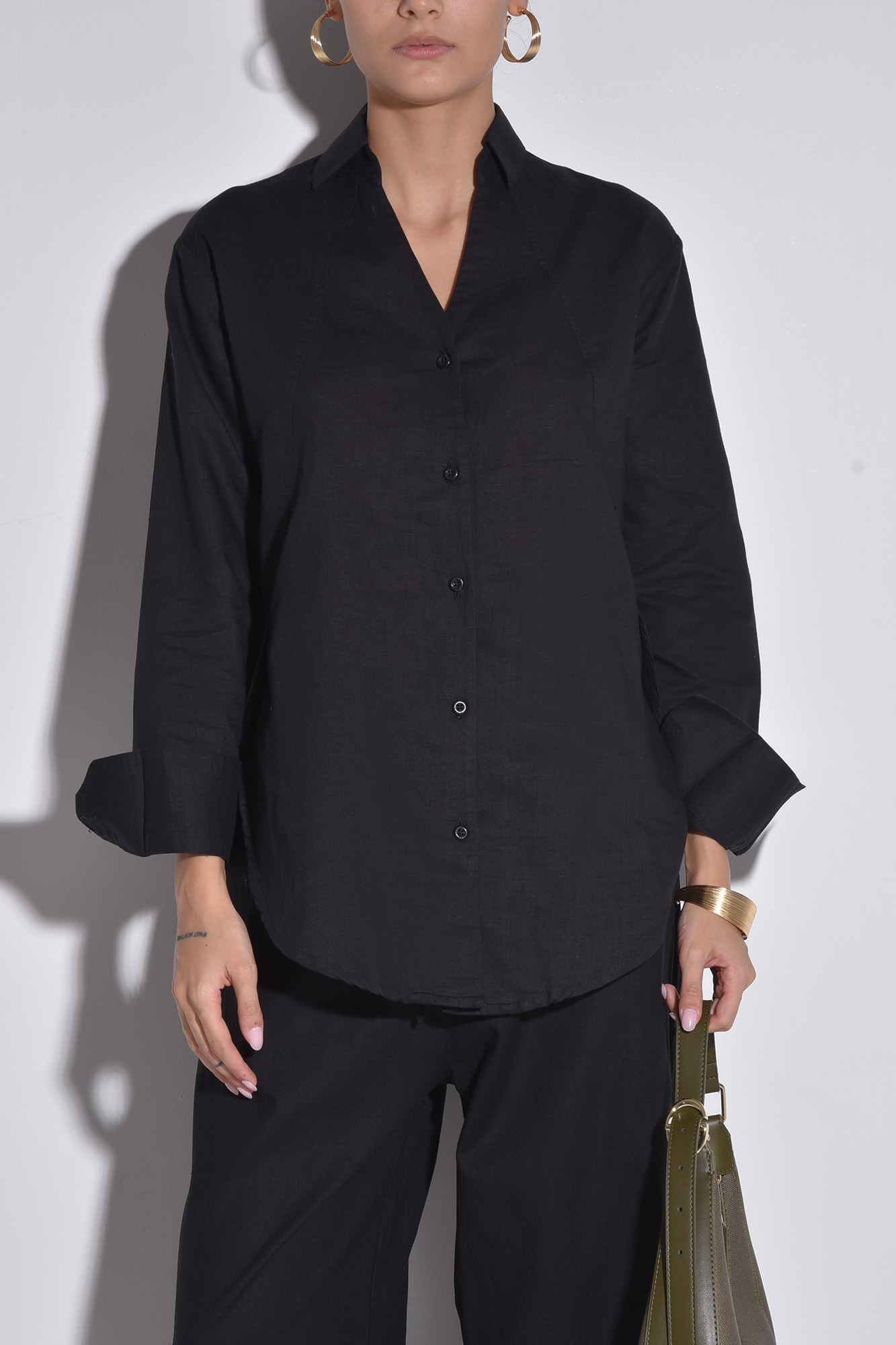 شومیز آستین بلند ساده زنانه